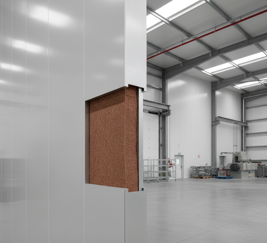 Fire-Resistant Sandwich Panels | Exir Pishbord Sakhteman — Certified Industrial & Commercial Panels