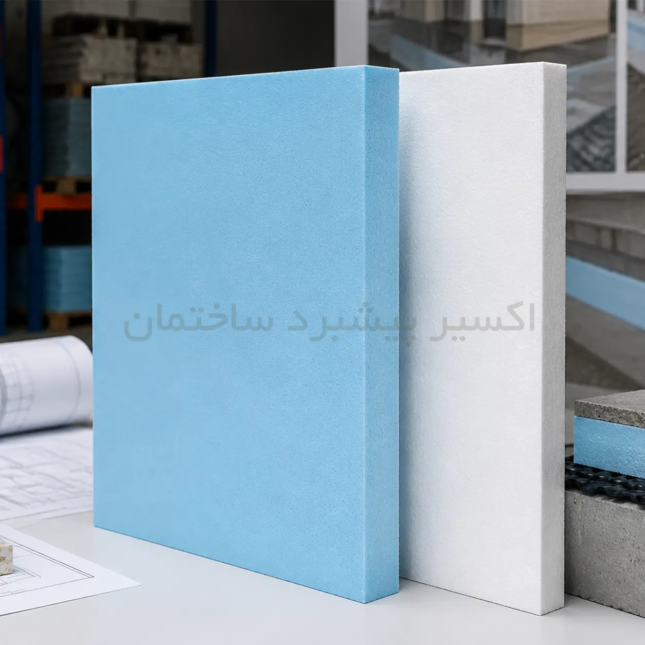 مقایسه فوم XPS آبی و سفید | تفاوت در دانسیته، مقاومت و کاربرد